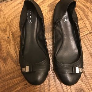 Coach Delphine Buckle Ballerina Flats 8B